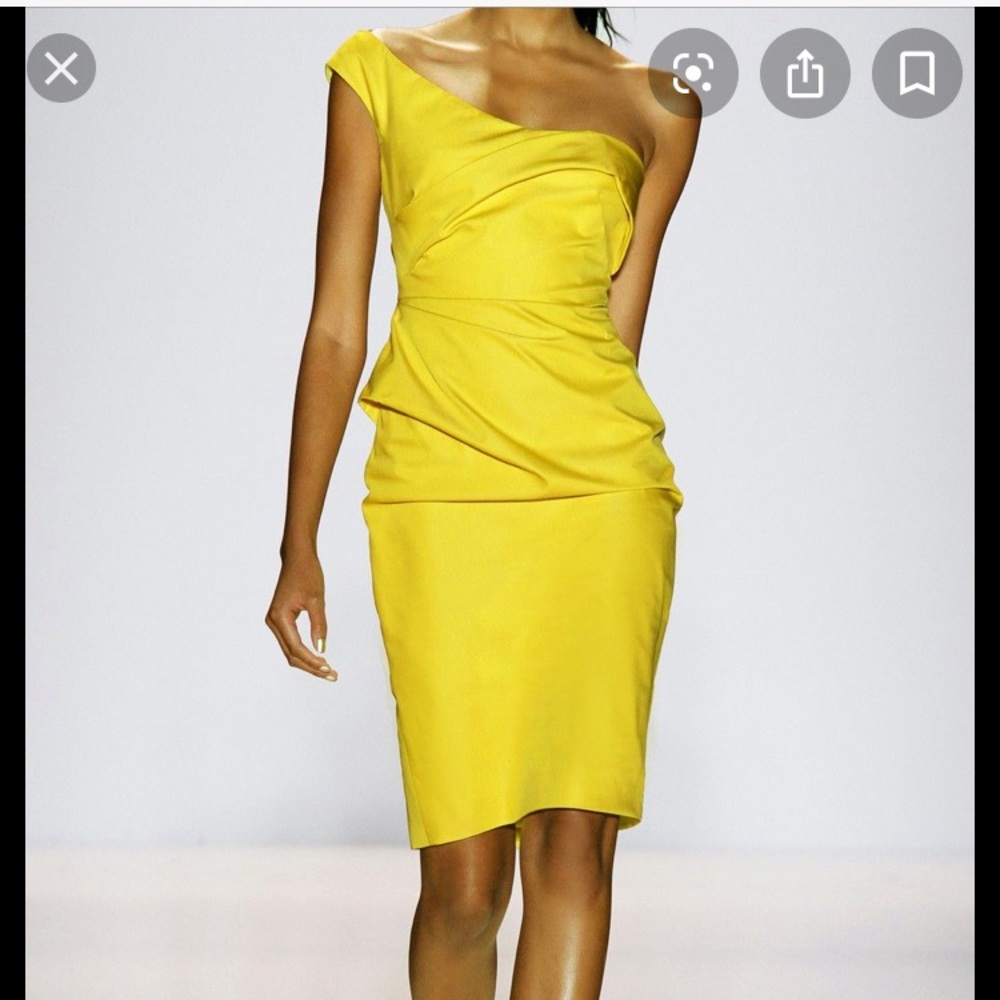 LELA ROSE Breathtaking Gold/Yellow  Dress